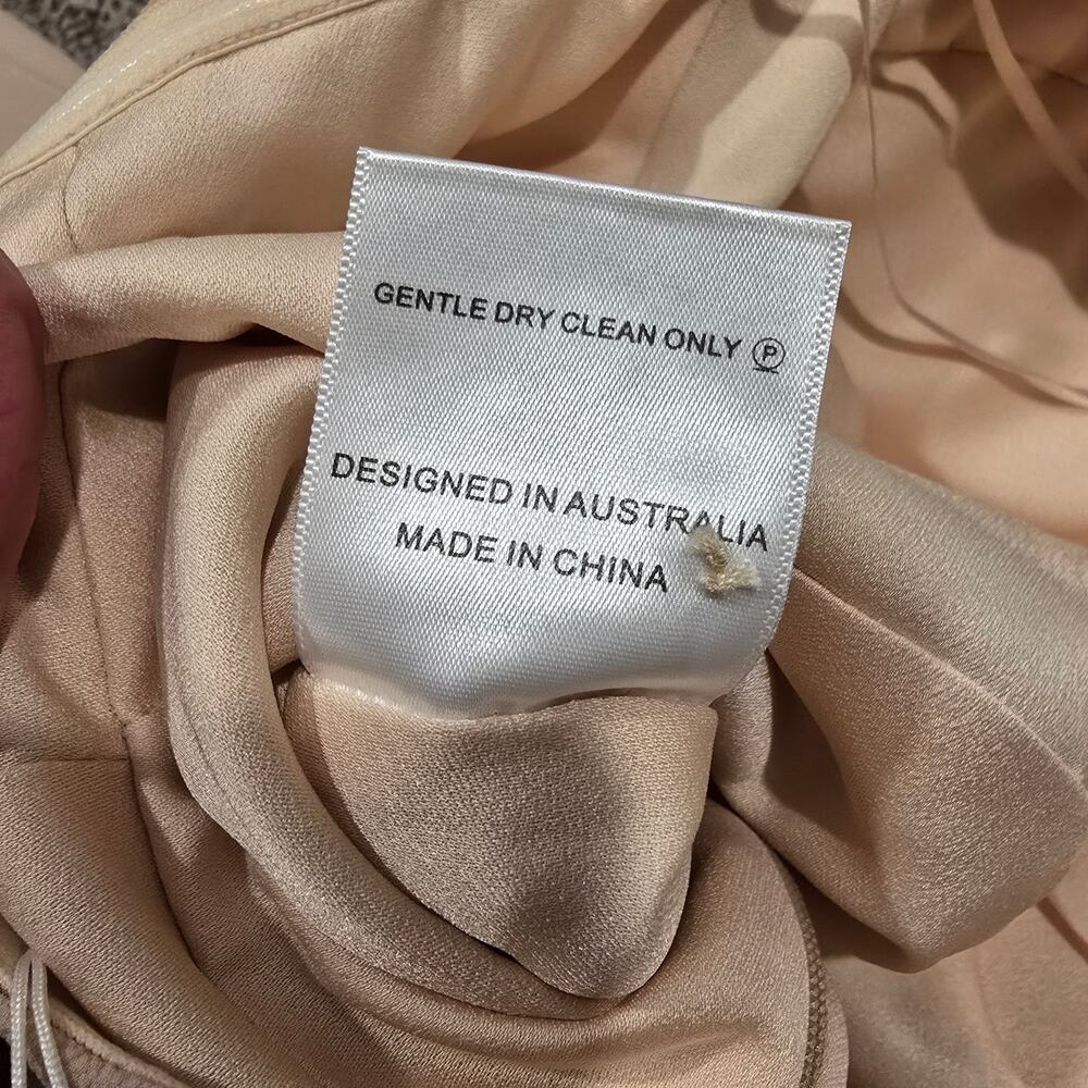 NEW NWT Women's MISHA Nude Triviatate Dress Party Formal Wedding | Size 4 - Picture 14 of 14